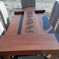 میز نهارخوری تمام چوب ۶ نفره