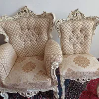 مبل سلطنتی همراه با غذا خوری|مبلمان خانگی و میز عسلی|بیله سوار, |دیوار