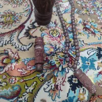 گردنبند چوبکاری نقره کوب زندان باف