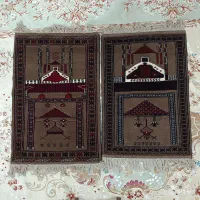 قالیچه و جانماز دستباف ترکمن طرح مکه