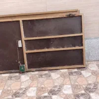 درب حیاط سه لنگه سنگین