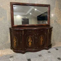 میز کنسول و اینه چوبی