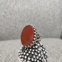 انگشتر عقیق نقره