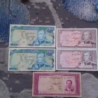 ۵ تا اسکناس پهلوی محمد رضا شاه|کلکسیون سکه، تمبر، اسکناس|تهران, تهران پارس|دیوار