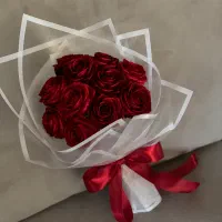 دسته گل روبانی