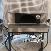 تنور دوکاره فر چرخدار گازی هیزمی