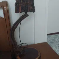 آباژور دست ساز با شاخه و تنه درخت