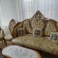 مبلمان سلطنتی نه نفره چوب راش