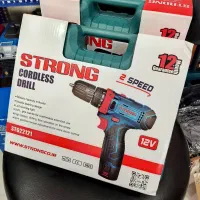 دریل شارژی 2باتری با ضمانت استرانگ پیچ گوشتی شارژی