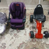 ماشین رکابی.صندلی ماشین و کلیر کودک