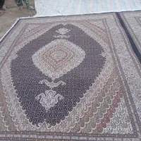 یک جفت فرش ۹ متری دستباف در کل ۱۸ متری رنگ سرمه ای|فرش|خوی, |دیوار