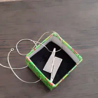 پلاک زنجیر طلا سفید بسیارشیک|جواهرات|اصفهان, برازنده|دیوار