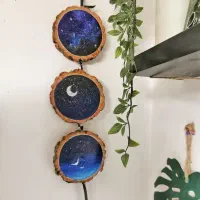 نقاشی روی سفال|تابلو، نقاشی، عکس|قم, دروازه چوبی|دیوار