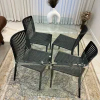 میز ناهارخوری شیشه ای