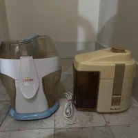 دو عدد آبمیوه‌گیری و چرخ عدد گوشت اورجینال سالم