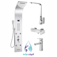ست شیرآلات قیمت کارخانه + پنل دوش لاکچری + هدیه
