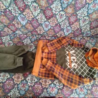 پیراهن و شلوار ست مخمل در حد نو سایز ۲۳