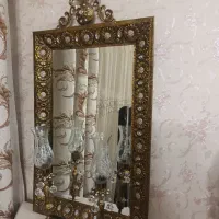 اینه و شمعدان برنجی سنگین|صنایع دستی و سایر لوازم تزئینی|تهران, شهرک ابوذر|دیوار