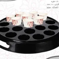 سینی جالیوانی باران یکبار مصرف  جا لیوانی رنگبندی|ظروف نگهدارنده، پلاستیکی، یک‌بارمصرف|تهران, بهداشت|دیوار