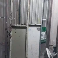 درب ۲ لنگه کارکرده آهن قدیمی سالم و بدون پوسیدگی