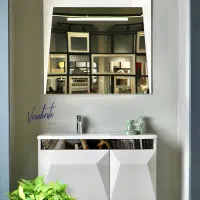 روشویی کابینتی لوکس مدل وارنا با آینه تاچ