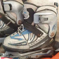 اسکیت فیلا اصل قابل تنظیم با لوازم و کلاه سالم|دوچرخه، اسکیت، اسکوتر|محمودآباد, |دیوار