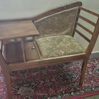 میز تلفن چوبی