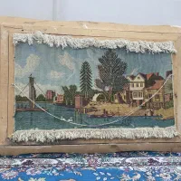 تابلو فرش دستبافت قدیمی|تابلو فرش|تکاب, |دیوار