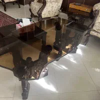 مبل استیل ۹نفره چوب گردو|مبلمان خانگی و میز عسلی|ابهر, |دیوار