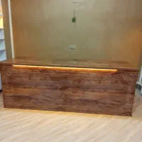 میز پیشخوان و قفسه ام دی اف|کتابخانه، شلف، قفسههای دیواری|طبس, |دیوار