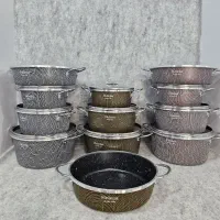 سرویس قابلمه زیگما هلنا چدن گرانیت نچسب تفلن|ظروف پختوپز|تهران, شوش (باغ آذری)|دیوار