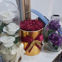 گلدان شیشه ای ، هدیه ، باکس گل