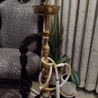 قلیون برنزی با تنگ اگرمن کریستال|کلکسیون و سرگرمی|تهران, توحید|دیوار