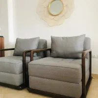 دوعددکاناپه تک نفره برندهوم دیزاین نونصف قیمت خرید|مبلمان خانگی و میز عسلی|تهران, جمال‌زاده|دیوار