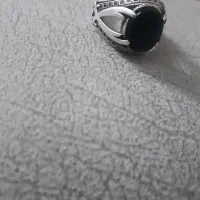 انگشتر نقره عقیق مشکی اصل مدل شمشیر زولفغار