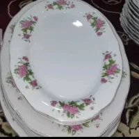 5 سرویس کامل چینی گل سرخی پنج ستاره چین
