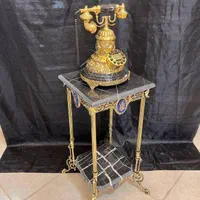 میز خاطره چهارپایه برنز برنزی