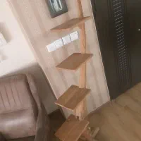 استند چوبی بوفه شلف طبقه