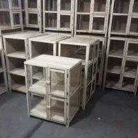 ساخت انواع گنجه قفس چوبی لانه و توری خونه نی بندی