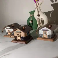 جا عودی کلبه ای،سرخ پوستی و برفی شب تاب در چند رنگ|صنایع دستی و سایر لوازم تزئینی|تهران, سردارجنگل|دیوار