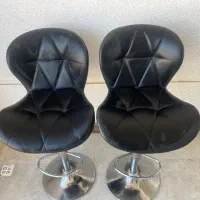 صندلی اپن آشپزخانه چرمی پایه بلند با قابلیت تنظیم