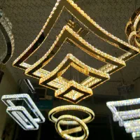 لوستر های هوشمند مدرن کریستالی