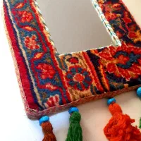 ایینه با طرح سنتی فقط ۵۹۰ت|صنایع دستی و سایر لوازم تزئینی|اسلامشهر, شهرک قائمیه|دیوار