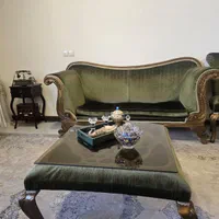 مبل و میز ناهار خوری ۸ نفره چوبی