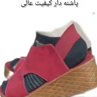 کفش پاشنه بلند مخملی
