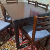 میز ناهار خوری تمام چوب ۶نفره