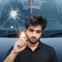 ترمیم شیشه خودرو در محل ، زیر 1 میلیون