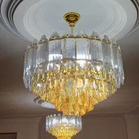 لوستر مدرن ۱۰ شاخه، کریستال خارجی