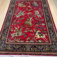 قالیچه ۳ متری قم طرح شکارگاه|فرش|تهران, سلسبیل شمالی|دیوار