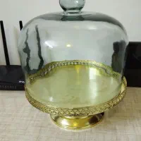 ظرف شیک پذیرایی با درپوش شیشه ای